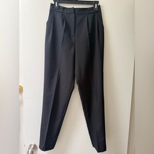 ASOS Black Tailored High-Waist Tapered Pants